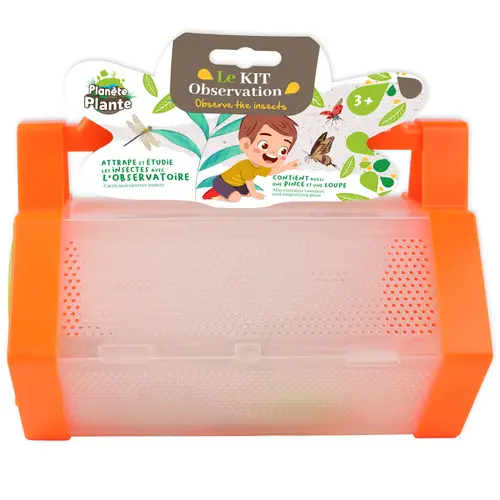 Fonctionnel au jardin：Kit observation d’insectes avec pinces et loupe Planete Plante