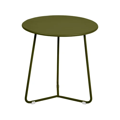 Essentiel jardin：Table d'appoint Cocotte coloris vert en acier Fermob - Ø 34 x 36 cm