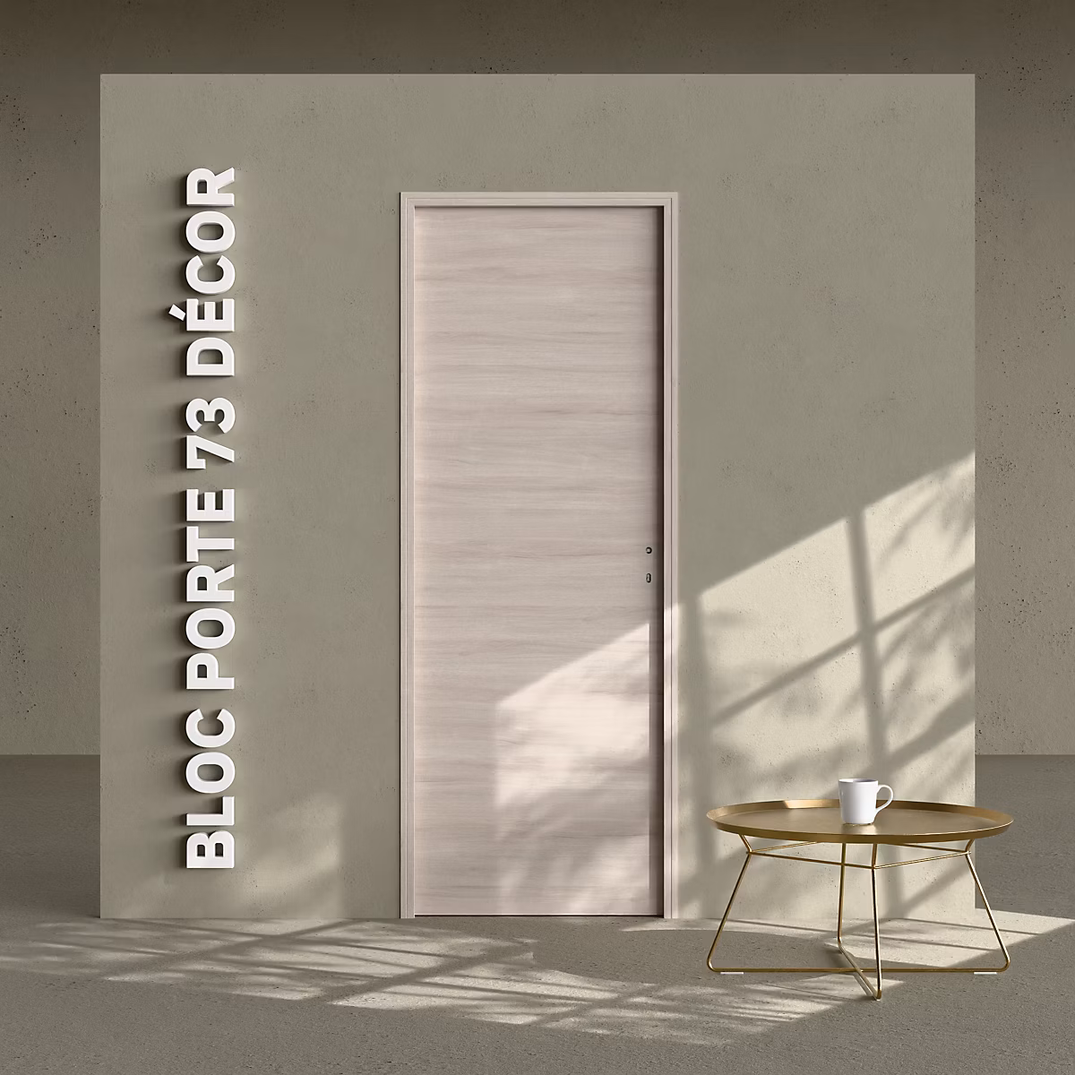 Bloc-Porte Oslo H. 204 x l. 73 cm – Poussant Gauche