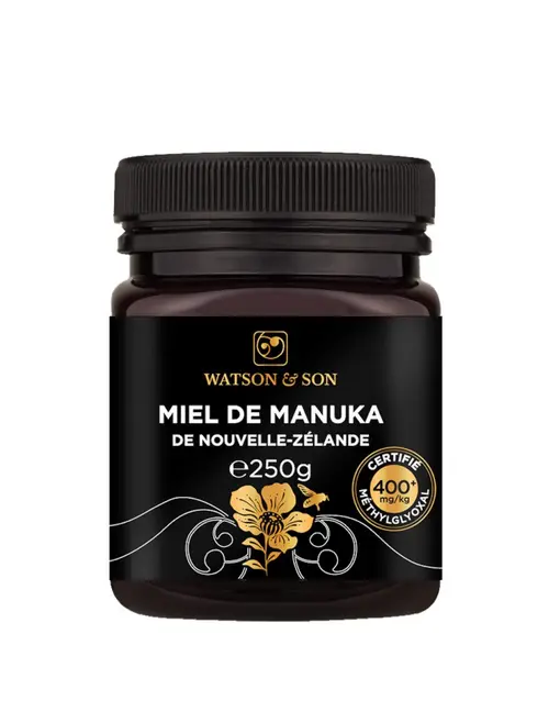 Conçu pour vos extérieurs：Miel de manuka de Nouvelle Zélande Watson & son - 250 g