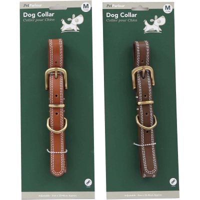 Collier en polyuréthane pour chien (Lot de 2) (M - 46 cm)