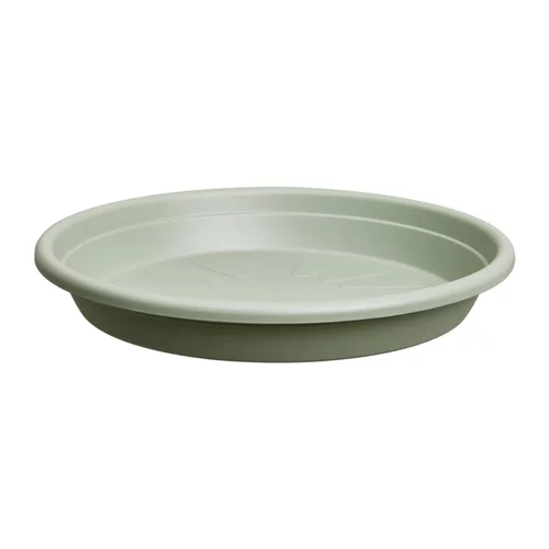 Choix nature：Soucoupe universelle ronde en plastique vert thym Elho - Ø 25 cm