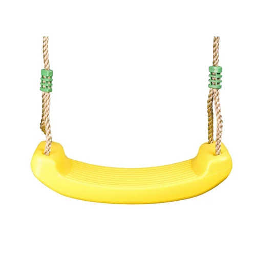 Pour votre jardin：Siège de balançoire en plastique jaune pour portique de 1,9 à 2,5 m