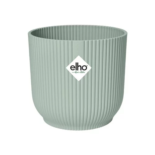 À avoir au jardin：Cache-pot en plastique recyclé vert sorbet Elho Vibes fold rond mini - Ø 11 cm