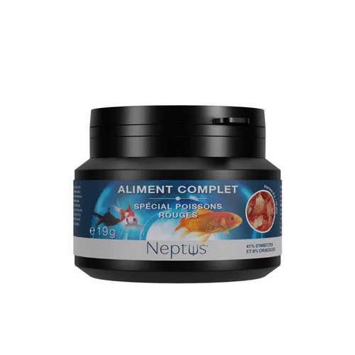Jardin au naturel:Aliment complet (flocons) pour poissons rouges Neptus - 100 ml