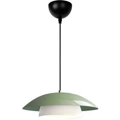 Suspension bicolore en métal Sunny (Vert et blanc)
