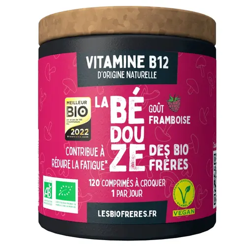 Loisirs extérieur:Vitamine B12 goût framboise Les bio frères La Bédouze - 120 comprimés