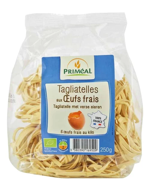 Adapté à l’extérieur：Tagliatelles aux oeufs 250 g PRIMEAL