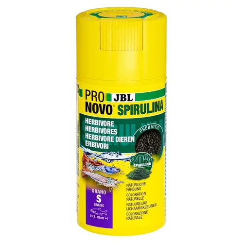 Jardin & confort：Alimentation pour poissons d'aquarium et crevettes JBL Pronovo Spirulina Grano – 100 ml