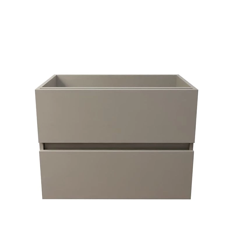 Caisson de salle de bain ROSALY INOX – 70 cm, Gris, Plan vasque en