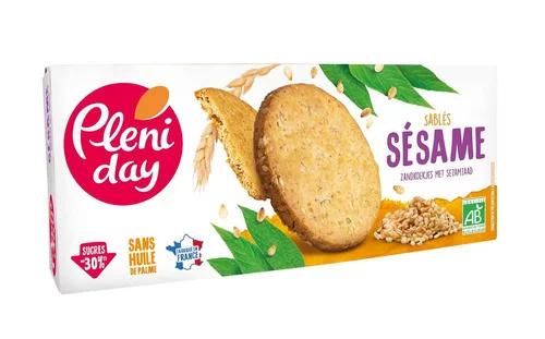 Une sélection pensée pour le jardin:Sablés sésame bio Pleniday - 110 g
