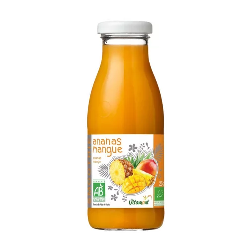 Confort extérieur：Smoothie bio ananas mangue Vitamont - 25 cl