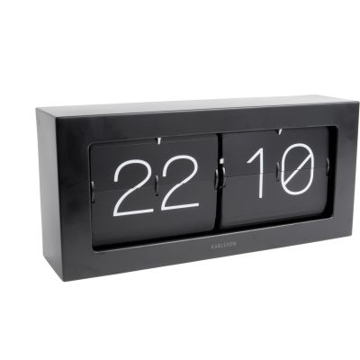 Horloge à poser Flip Box (Noir)