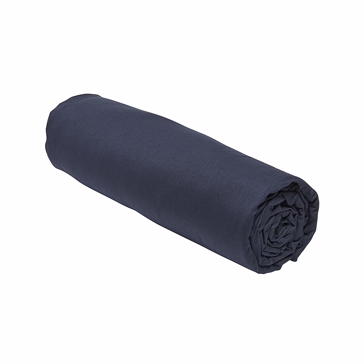 Drap housse 1 place en coton Bleu foncé – L. 90 x l. 190 x H. 0.03 cm | BIO
