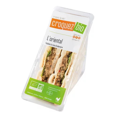 Sélection nature:Sandwich vegan oriental bio Etape bio - 160 g