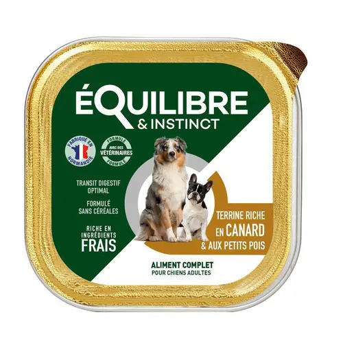 Style jardin：Pâtée pour chien au canard en barquette de 300 g