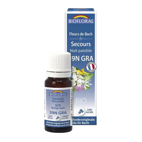 Pour l’extérieur:Complexe de secours nuit paisible en granules dans flacon de 10 ml