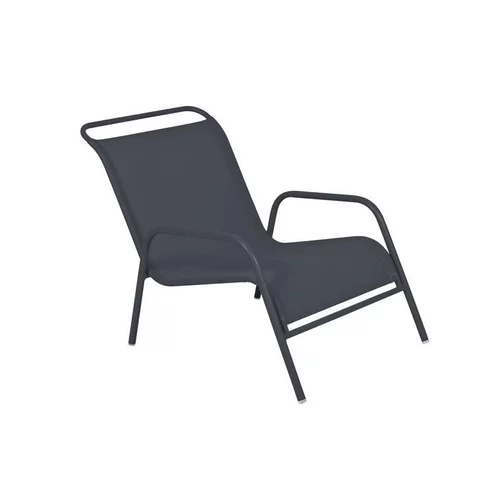 Jardin extérieur：Fauteuil bas coloris gris en acier Coolside - 103 x 71 x 64 cm