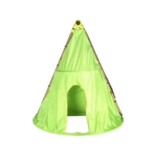 Une idée pour votre jardin：Tipi en toile coloris vert pour portique en bois