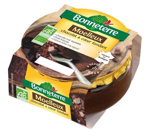 Style extérieur：Moelleux au chocolat Bonneterre - 120 g