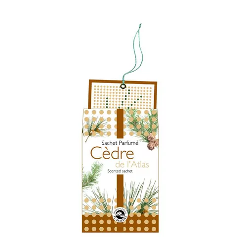 Pour votre confort en extérieur：Sachet senteur Aromandise Cèdre de l’Atlas