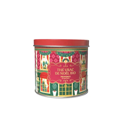 Pour mieux aménager vos extérieurs：Thé de Noël pain d'épices pamplemousse bio Provence d'Antan - 80 g en vrac dans un étui en carton