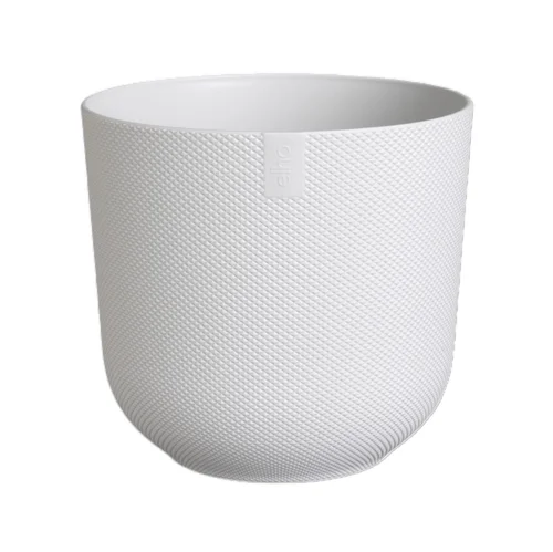 Idée utile:Cache-pot en plastique blanc soie Elho Jazz - Ø 30 cm