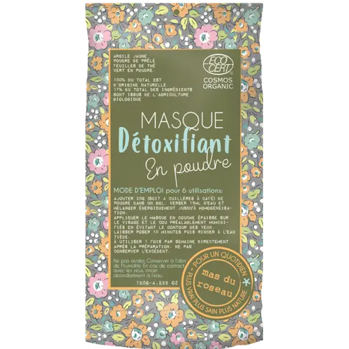 Jardin en douceur:Masque détoxifiant en poudre Mas du Roseau - 120 g