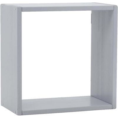 Etagère cube modulable en pin 32 x 32 x 17 cm (Gris)