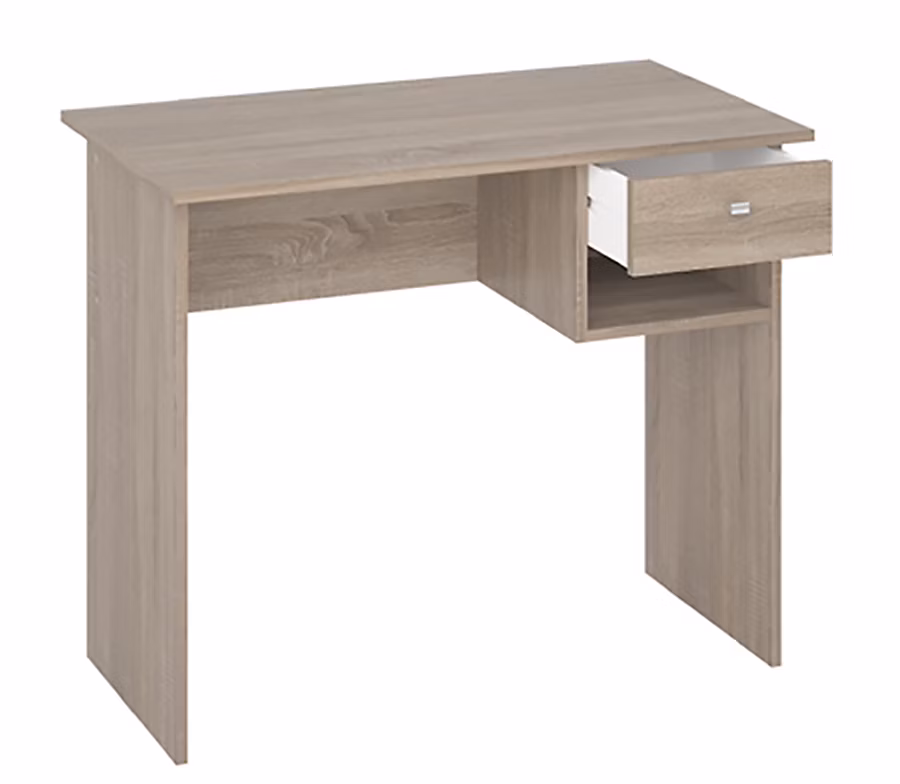 Bureau coloris chêne cortez – Hauteur 74 x Longueur 90 x Profondeur 50 cm
