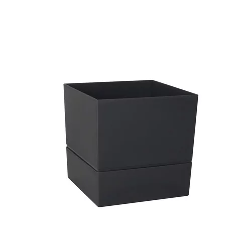 Adapté à l’extérieur：Pot carré Aquaduo gris anthracite 4,5 L