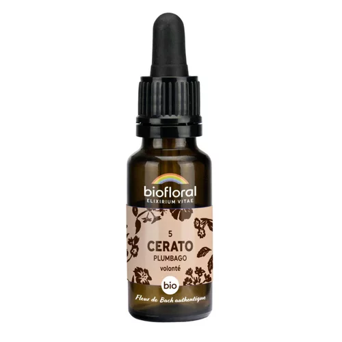 Sélection extérieure:Élixir n°5 Biofloral de plumbago en flacon de 20 ml