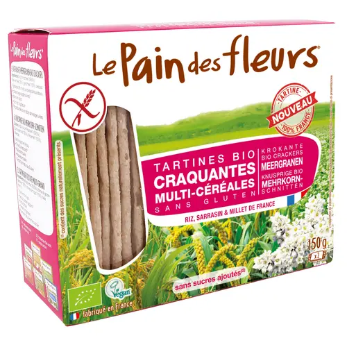 Style extérieur:Pain des fleurs multicéréales - 150 gr