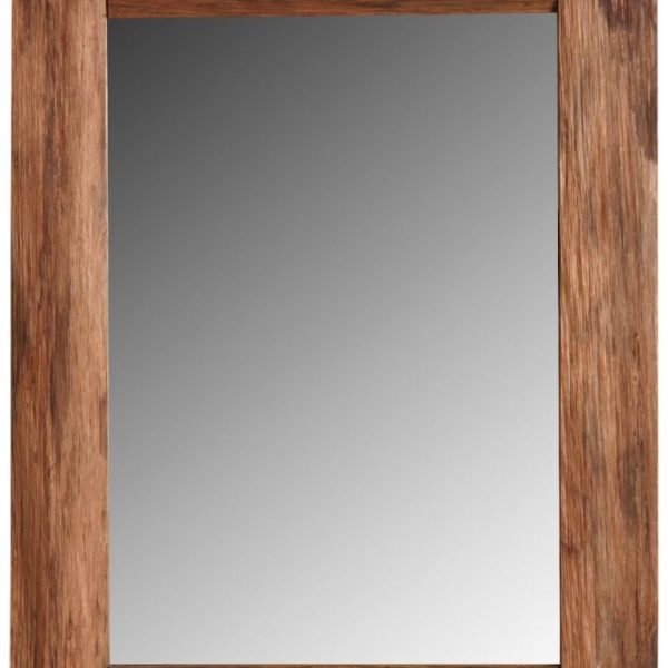 Miroir en chêne teinté