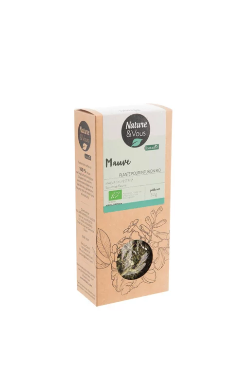 Utile pour l’extérieur:Infusion bio mauve sommité fleurie Nature & Vous – 30 g