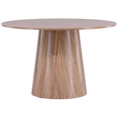 Table repas ronde 120 cm Lanzo (Marron)