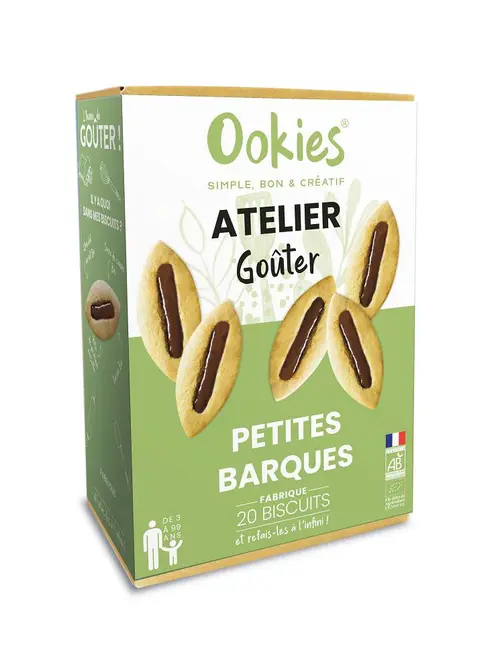 Solution extérieure：Box atelier goûter Ookies petites barques - 450 g