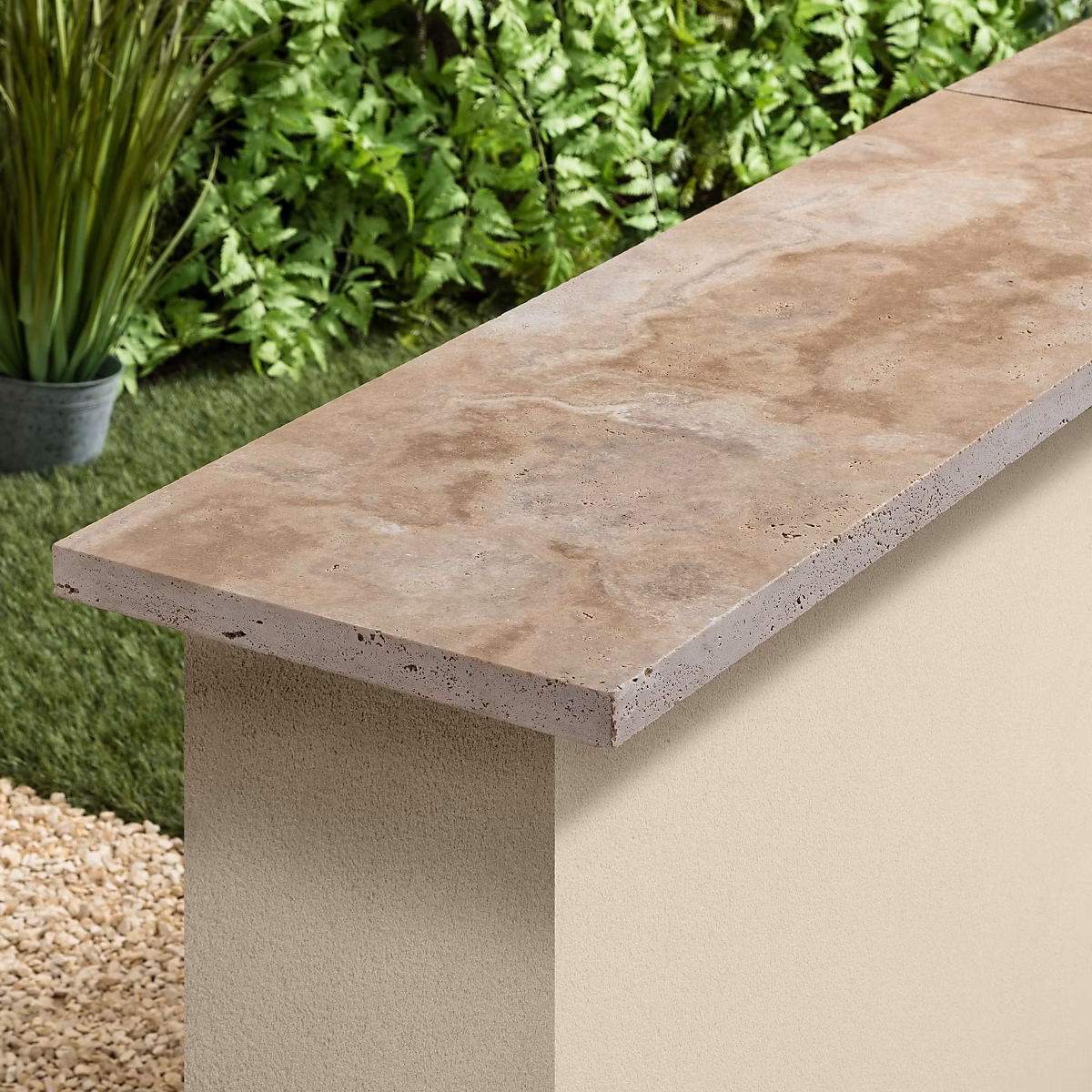 Couvertine Travertin Beige Nuancé 100 × 33 × 3 cm (à l'unité) – RO'MA NATURE