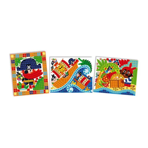 Idéal au jardin:Jeu créatif Mosaïque en mousse thème Pirates – Dès 5 ans