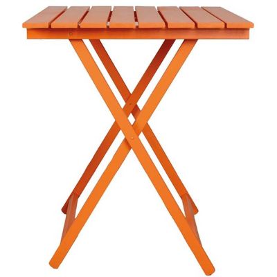 Table pliante 60 x 80 cm en bois (Orange)
