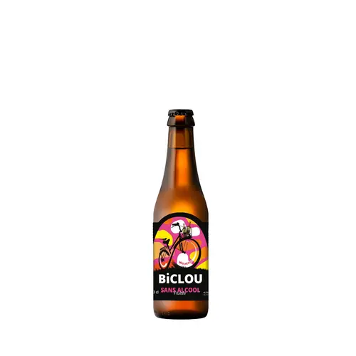 Pour équiper vos extérieurs：Bière fruitée sans alcool bio Biclou Brasseur Savoyard - 33 cl