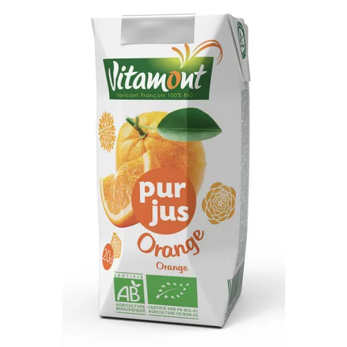 Autour du jardin：Pur jus d'orange bio 6 x 20 cl