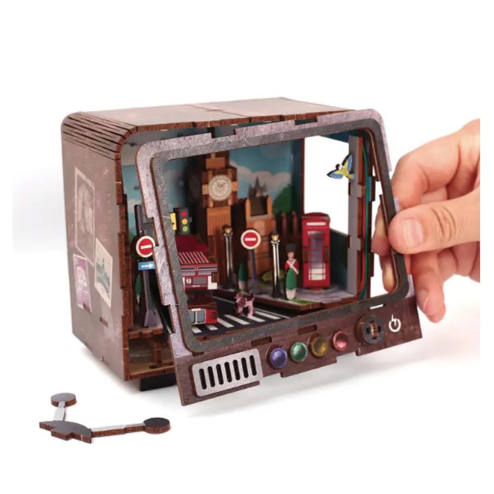 Graine créative Maquette bois 3D - TV Londres – Décoration de jardin