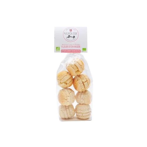 Tendance extérieur:Macarons bio à la fleur d’oranger Biscuit bio des Savoie - 150 g