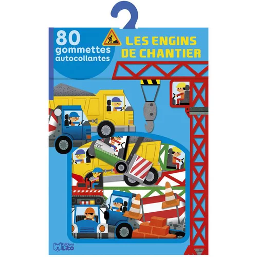 Essentiel extérieur:Les Engins de Chantier Mes Gommettes Lito 3 ans Éditions LITO