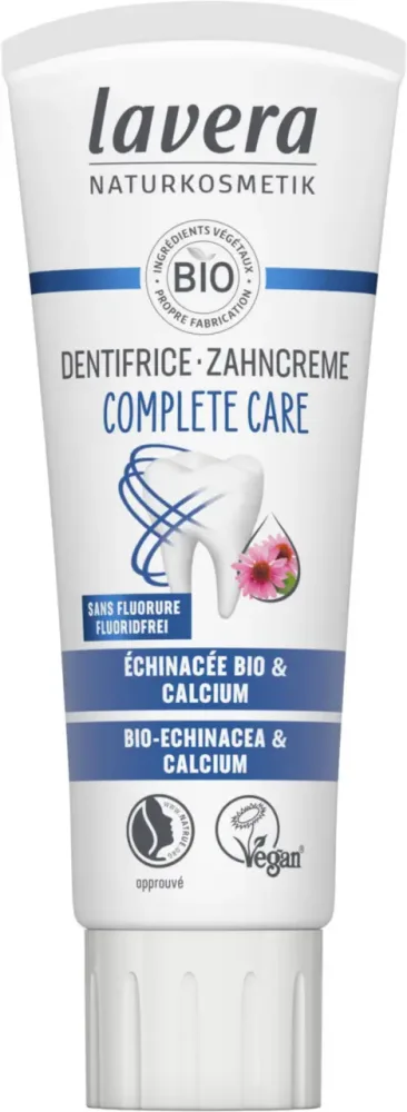 Idée extérieure：Dentifrice bio sans fluor ni silice Lavera Complete care - 75 ml
