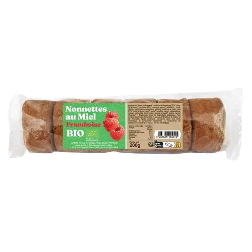 Au quotidien：Nonnettes aux framboises bio Apidis 200gr