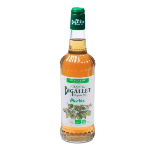 Malin au jardin:Sirop de menthe bio 70 cl / Bouteille