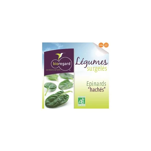 Pratique jardin：Épinards hachés surgelés biologiques Bioreg en galets - 600 g