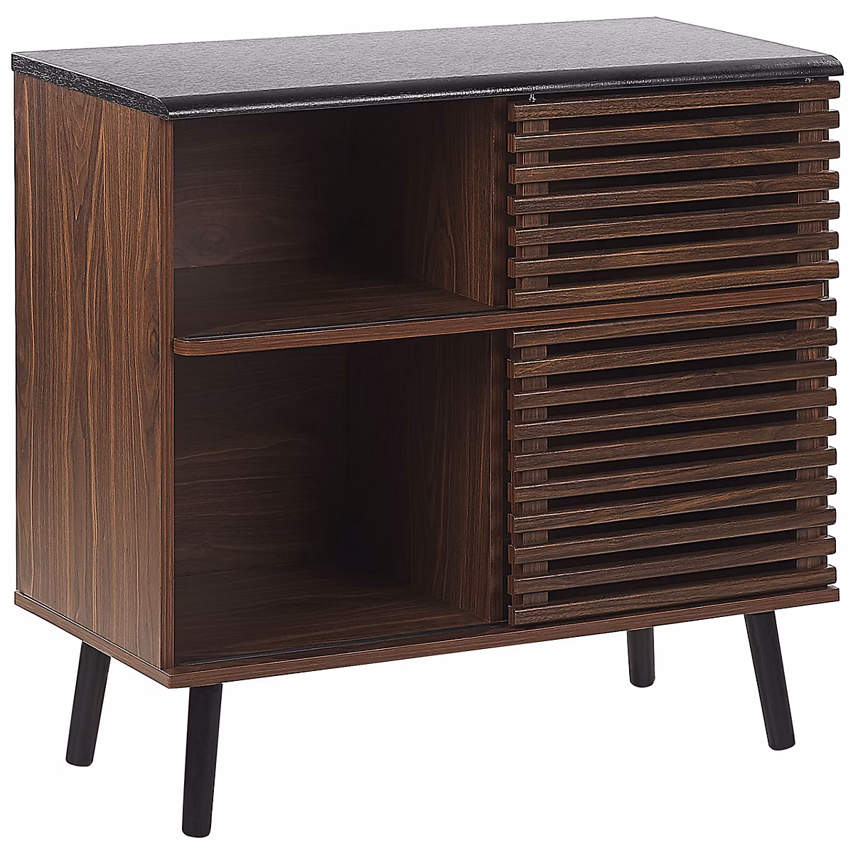 Buffet traditionnel en mdf bois foncé PERTH – Réf. YETDQVWPT5042511205